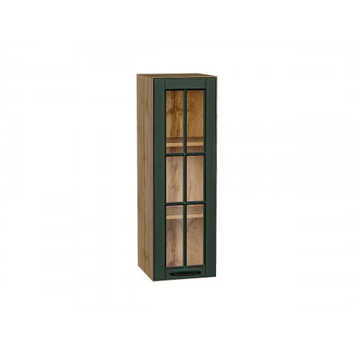 920*300* Шкаф верхний с 1-ой остекленной дверцей Дублин Special Green