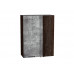 920*700* Шкаф верхний прямой угловой Флэт Temple Stone 2S Graphite