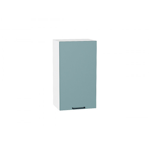 716*400* Шкаф верхний с 1-ой дверцей Флэт Grey-green In 2S Белый