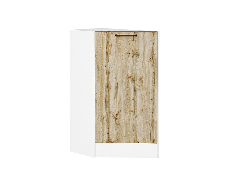 816*296*552 Шкаф нижний торцевой Флэт Wotan Oak 2S Белый