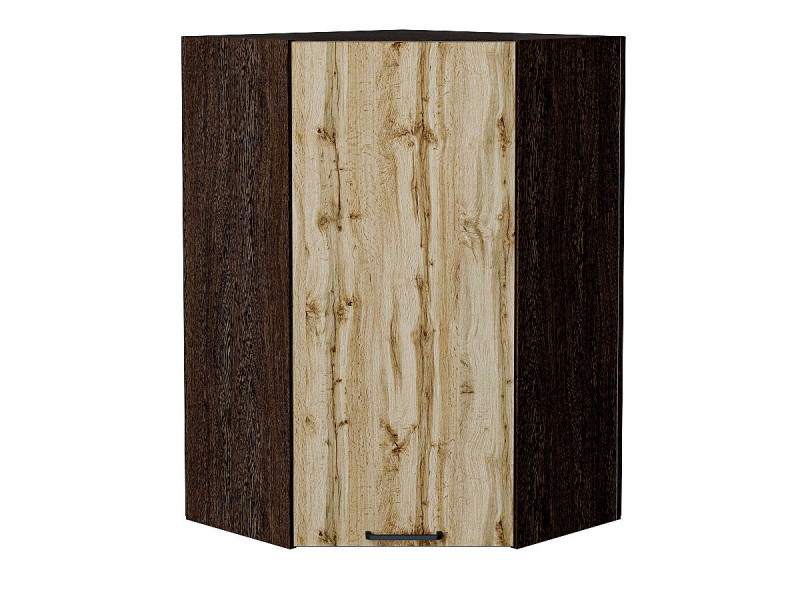 920*600*600 Шкаф верхний угловой Флэт Wotan Oak 2S Graphite