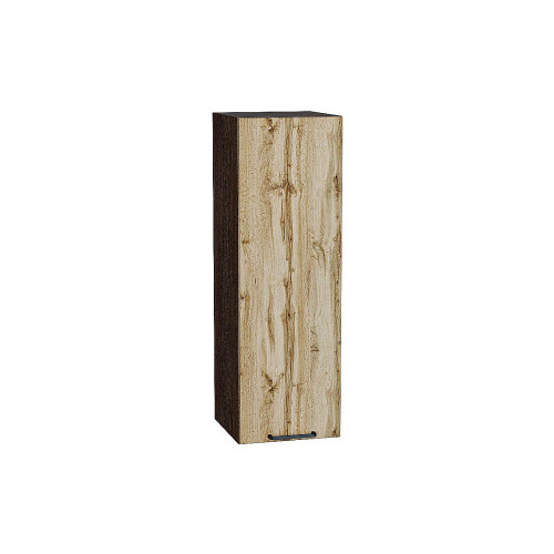 920*300* Шкаф верхний с 1-ой дверцей Флэт Wotan Oak 2S Graphite