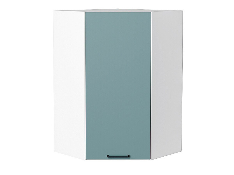 920*600*600 Шкаф верхний угловой Флэт Grey-green In 2S Белый