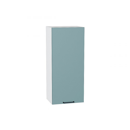 920*400* Шкаф верхний с 1-ой дверцей Флэт Grey-green In 2S Белый
