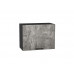 460*600* Шкаф верхний горизонтальный Флэт Temple Stone 2S Graphite