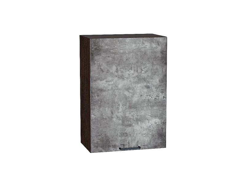 716*500* Шкаф верхний с 1-ой дверцей Флэт Temple Stone 2S Graphite