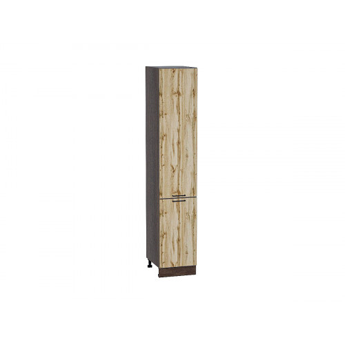 2132*400* Шкаф пенал с 2-мя дверцами Флэт Wotan Oak 2S Graphite