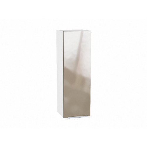 920*300* Шкаф верхний с 1-ой дверцей Фьюжн Gallant Белый