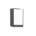 816*296*552 Шкаф нижний торцевой Флэт White In 2S Graphite